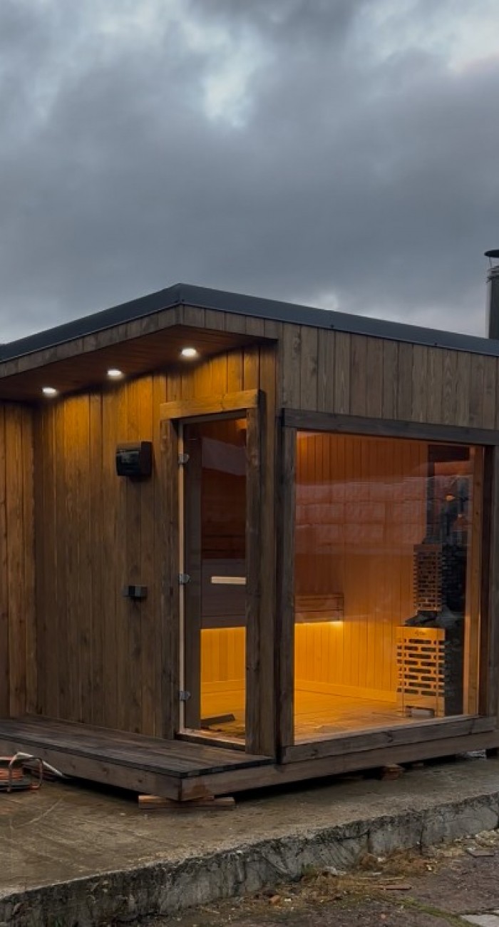 Каркасная сауна 3 х 2,5м печь Aston - 12 500 рублей