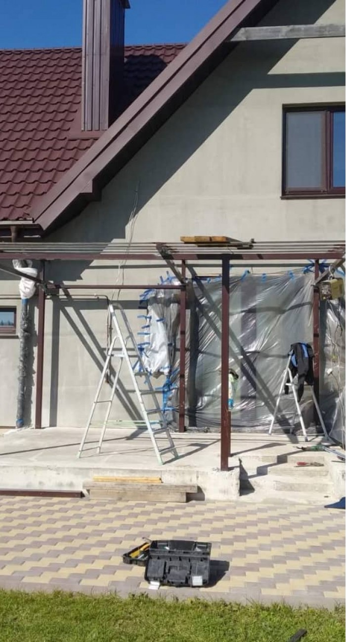 Навес крыльцо