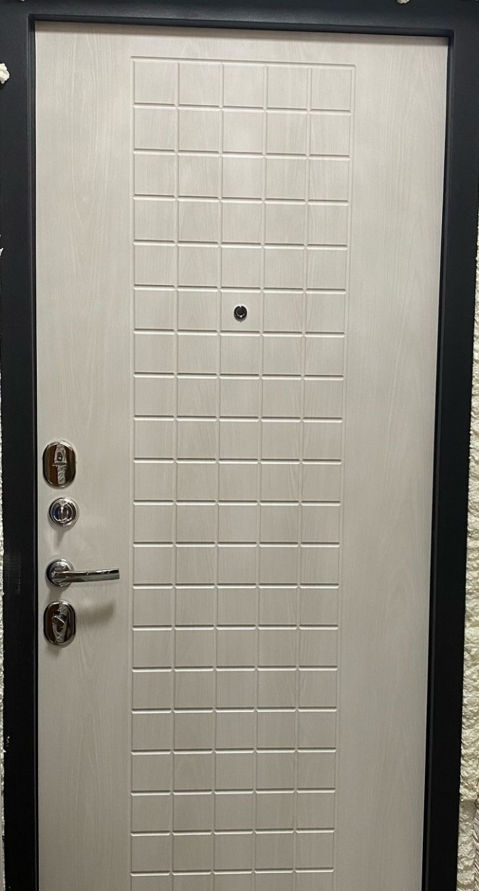 Дверь ГАРДА МУАР 8 мм БЕЛЫЙ ЯСЕНЬ