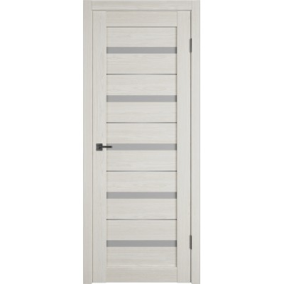 Дверь межкомнатная Atum Pro AL7 white cloud Artic Oak молдинг серебро