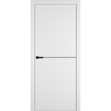 Межкомнатная дверь Полипропилен Basic 1 Ice ABS Black Молдинг Black