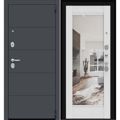 Входная дверь Эльпорта Porta R 4.K41 Graphite Pro/Alaska