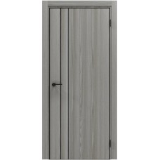 Межкомнатная дверь Полипропилен Эльпорта Порта-58 4AB Grey Oak AL черная кромка
