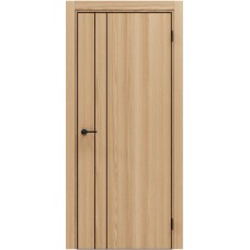 Межкомнатная дверь Полипропилен Эльпорта Порта-58 4AB Natural Oak AL черная кромка