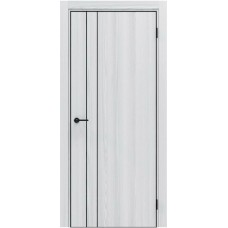 Межкомнатная дверь Полипропилен Эльпорта Порта-58 4AB White Oak AL черная кромка
