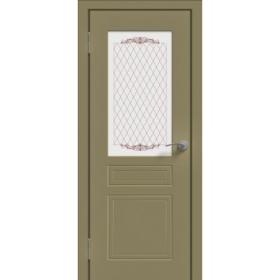 Межкомнатная дверь эмаль Юни ПО- 01 Капучино