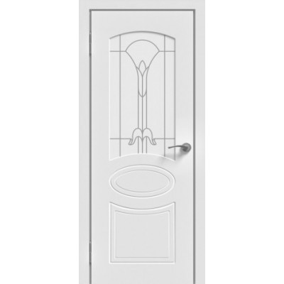 Межкомнатная дверь эмаль Юни ПО- 02 Белый