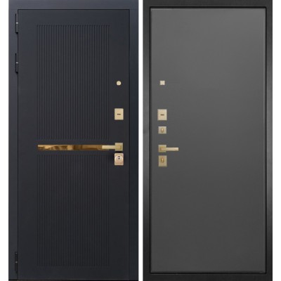 Входная дверь ГРАНИТ Ардеко-77 Графит Нубук