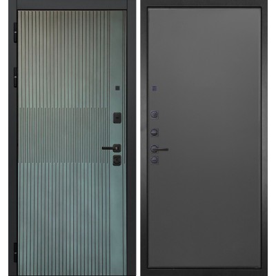 Входная дверь ГРАНИТ Бриони-77 Графит Нубук