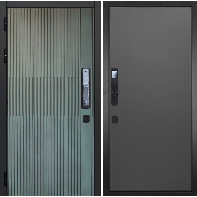 Входная дверь ГРАНИТ Бриони Смарт-77 Графит Нубук