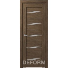 Межкомнатная дверь Экошпон Deform D1 Дуб шале корица
