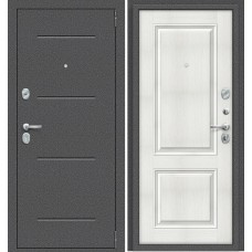 Входная дверь Эльпорта Porta S104.K32 Антик Серебро/ Bianco Veralinga