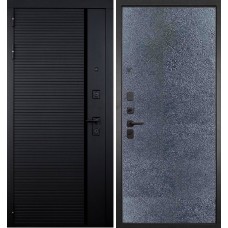 Входная дверь ГРАНИТ ПИАНО-77-1 Бетон Темный