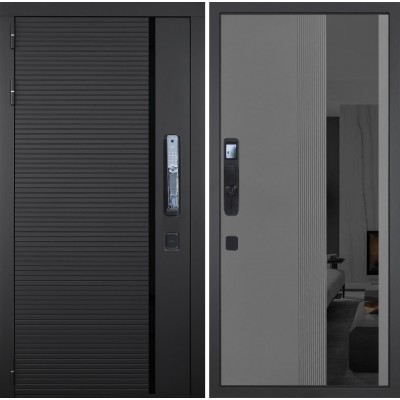 Входная дверь ГРАНИТ Пиано Смарт-86 Зеркало