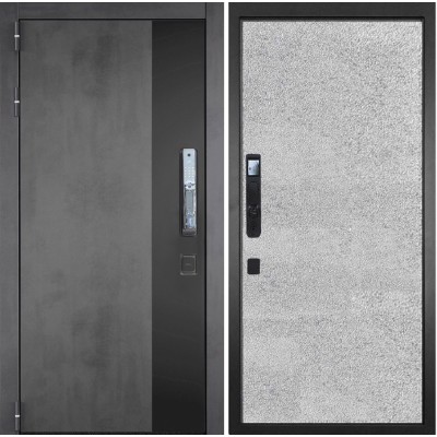 Входная дверь ГРАНИТ РОЯЛ СМАРТ-77-1 Бетон Светлый