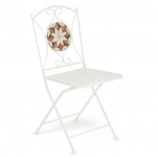Julia складной стул белый с мозаикой «плитка звезда»
