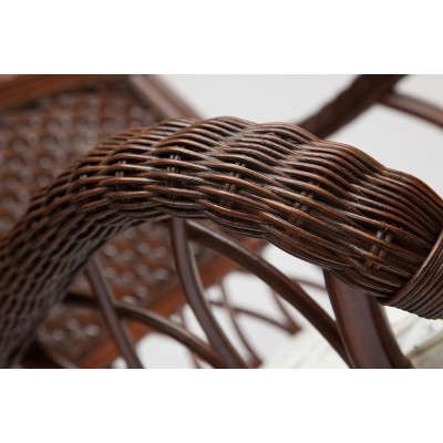 ANDREA комплект террасный (2 кресла с подушкой + 1 столик) (античный орех)